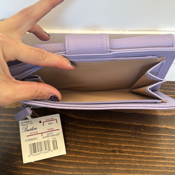 NWT Purple Julia Buxton Goto Super Wallet - Picture 3 of 7